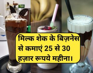 milk shake business plan in hindi